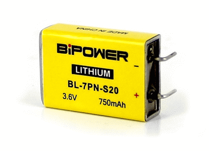 3.6 Volt, Lithium Battery, 750 mAH
