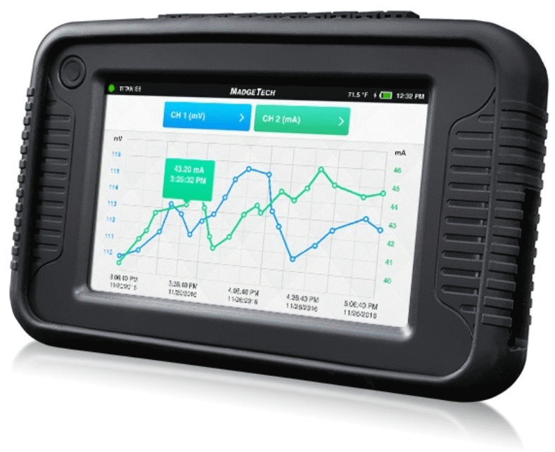 Data logger universal 8 canales pantalla táctil 5"