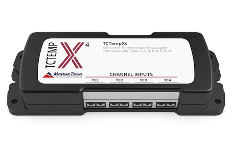 [TCTempX4 / 902169-00] 4-Channel Thermocouple-Based Temperature Data Logger