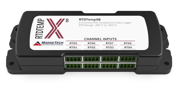 8-Channel RTD-based Temperature Data Logger