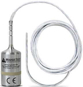 High Temperature Data Logger with Flexible Probe and Steel Tip (6" flexible, Flat)