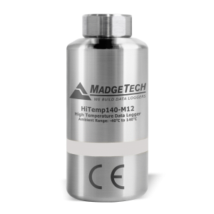 [HiTemp140-M12 / 900227-00] 140 °C Temperature Data Logger with a built in M12 Probe Connector (Flat)